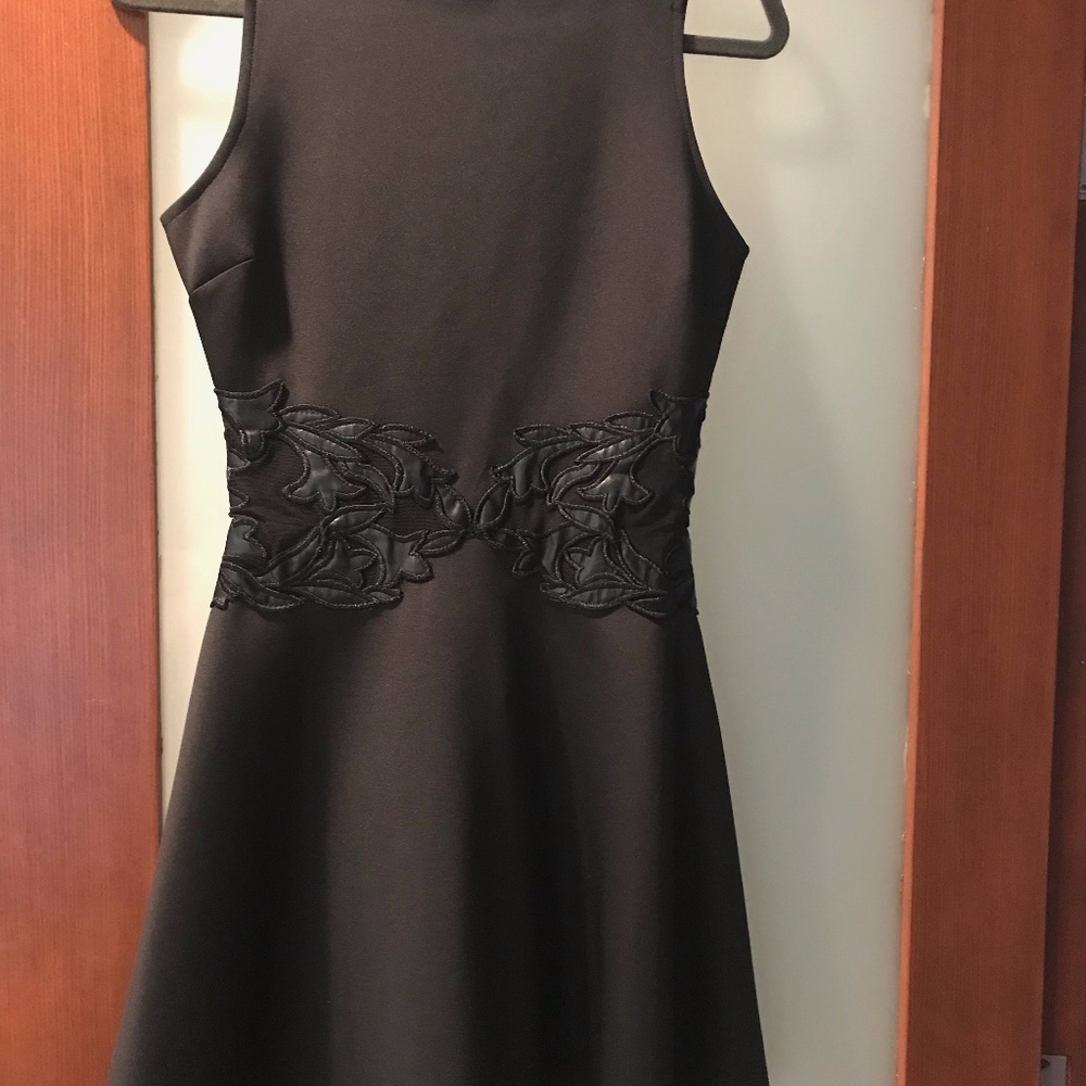 Necessary Objects Black fit and flare dress